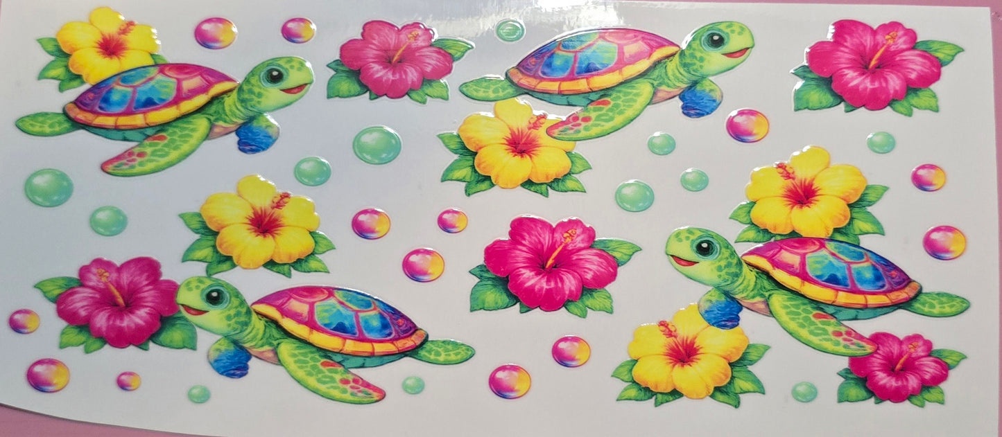 COLORFUL SEA TURTLES WRAP