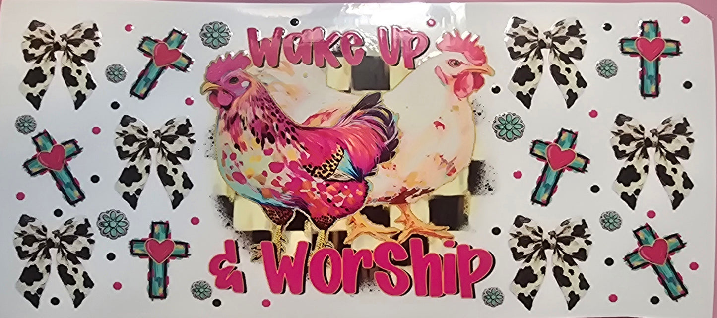 WAKE UP AND WORSHIP CHICKEN WRAP
