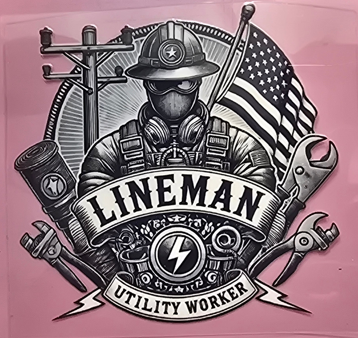 LINEMAN UTILITY WORKER DECAL