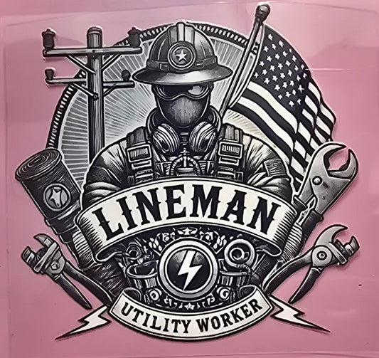 LINEMAN UTILITY WORKER DECAL