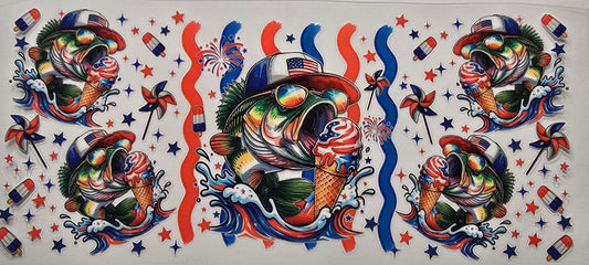 Independence day fish wrap