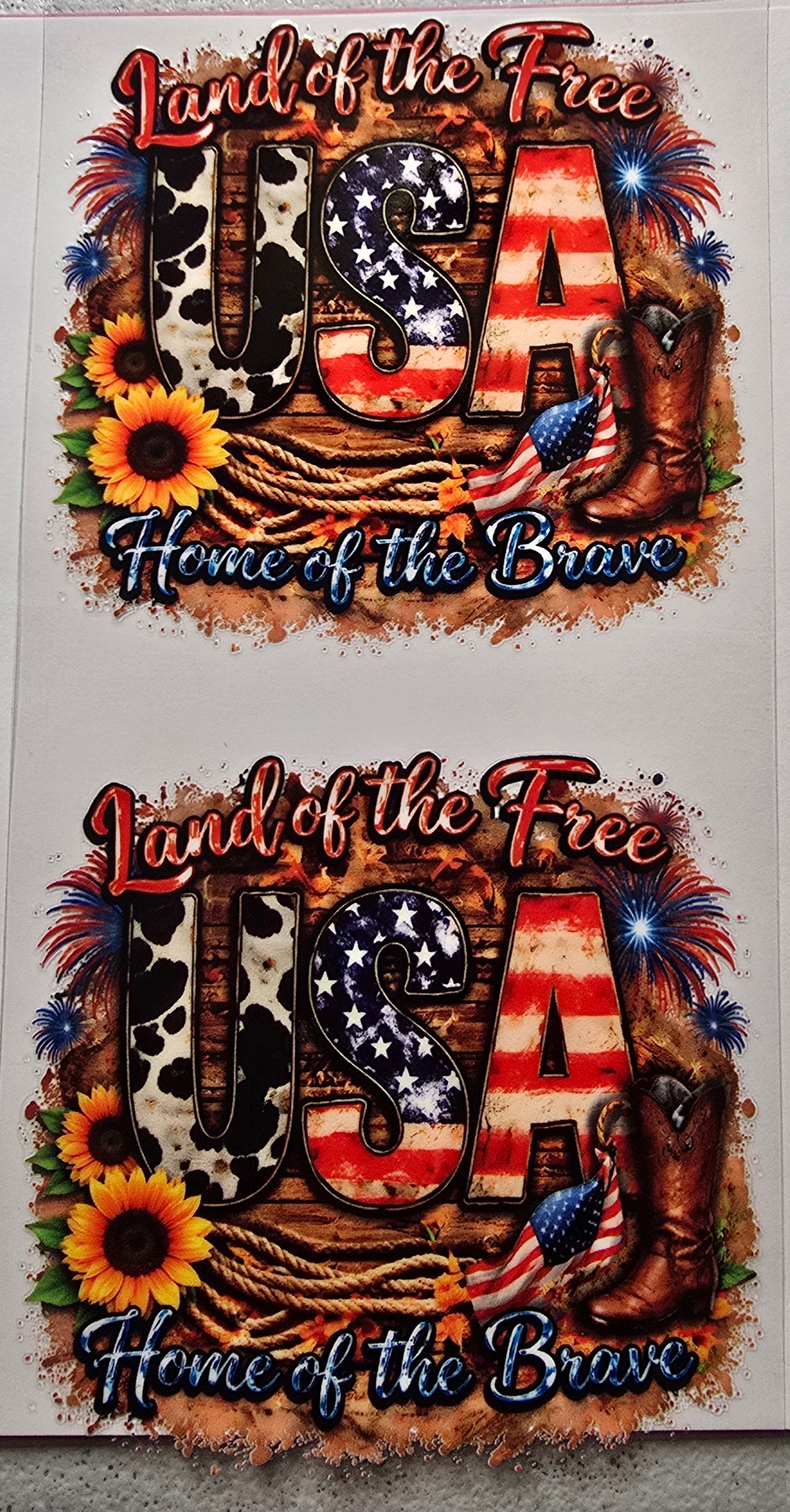 Land Of The Free Home Of The Brave Independence Day wrap