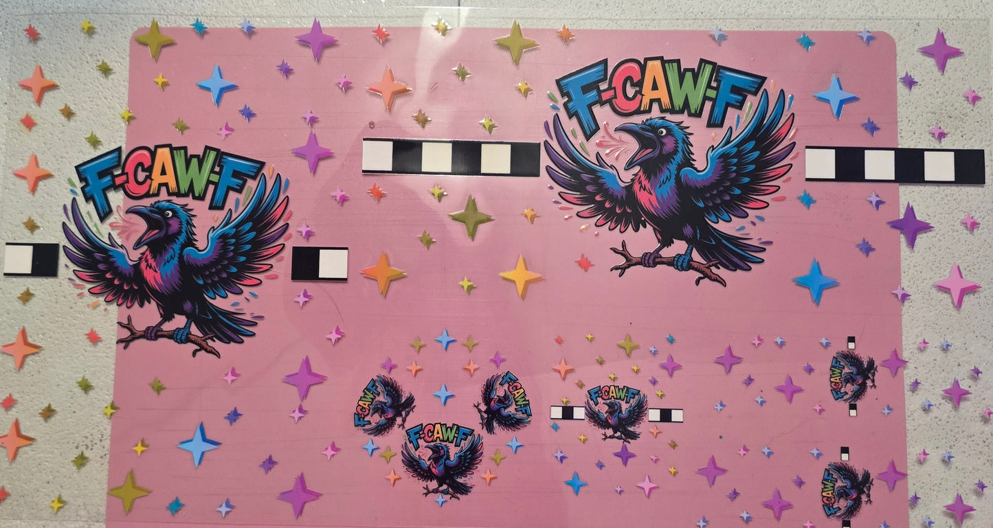 F-CAW-F combo wrap cup plus add on shot glass wrap