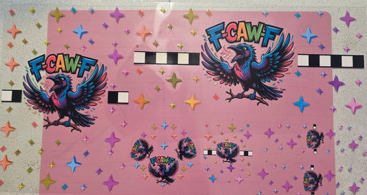 F-CAW-F combo wrap cup plus add on shot glass wrap