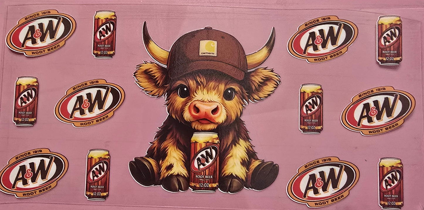 A&W Highland Cow Wrap