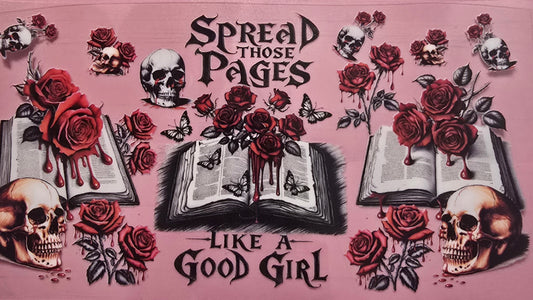 SPREAD THOSE PAGES LIKE A GOOD GIRL BOOK WRAP