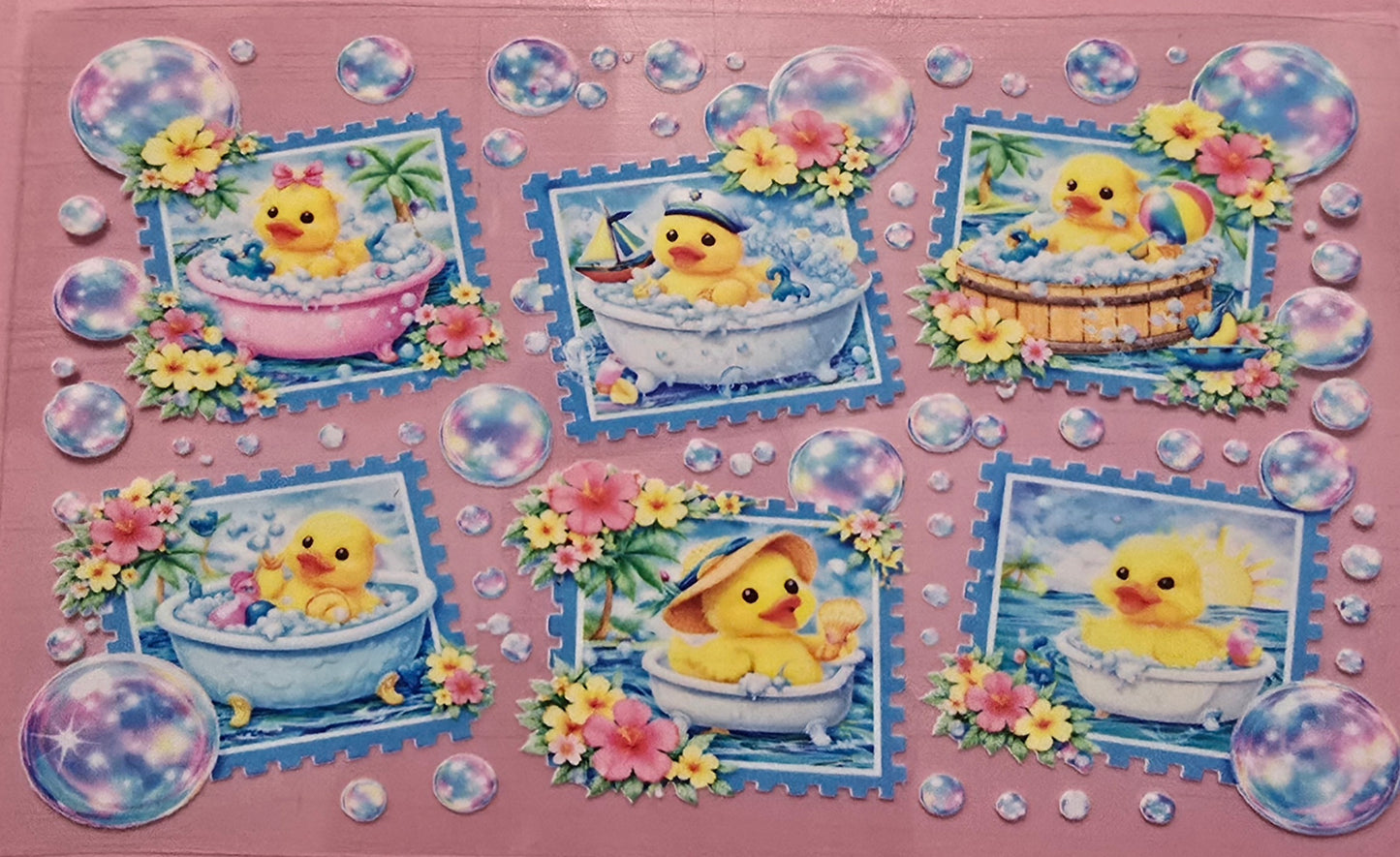 RUBBER DUCK BUBBLE FLOWER WRAP