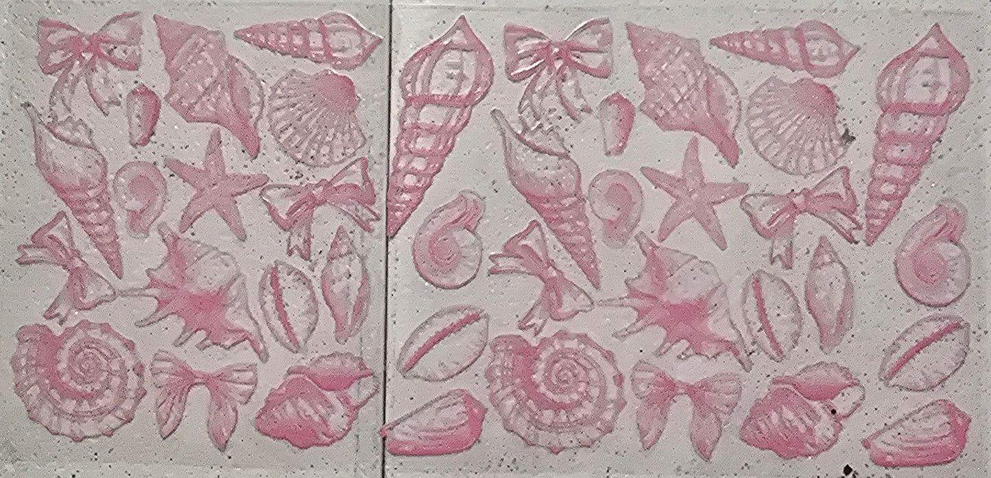 PINK SEA SHELL BEACH WRAP