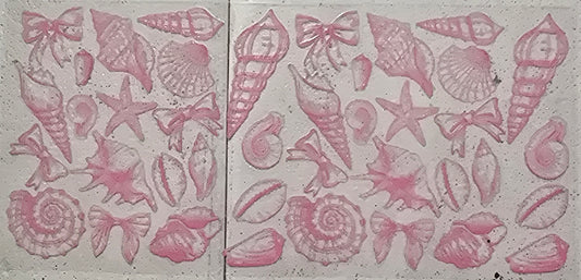 PINK SEA SHELL BEACH WRAP