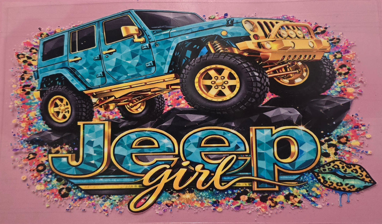 TURQUOISE GIRL JEEP