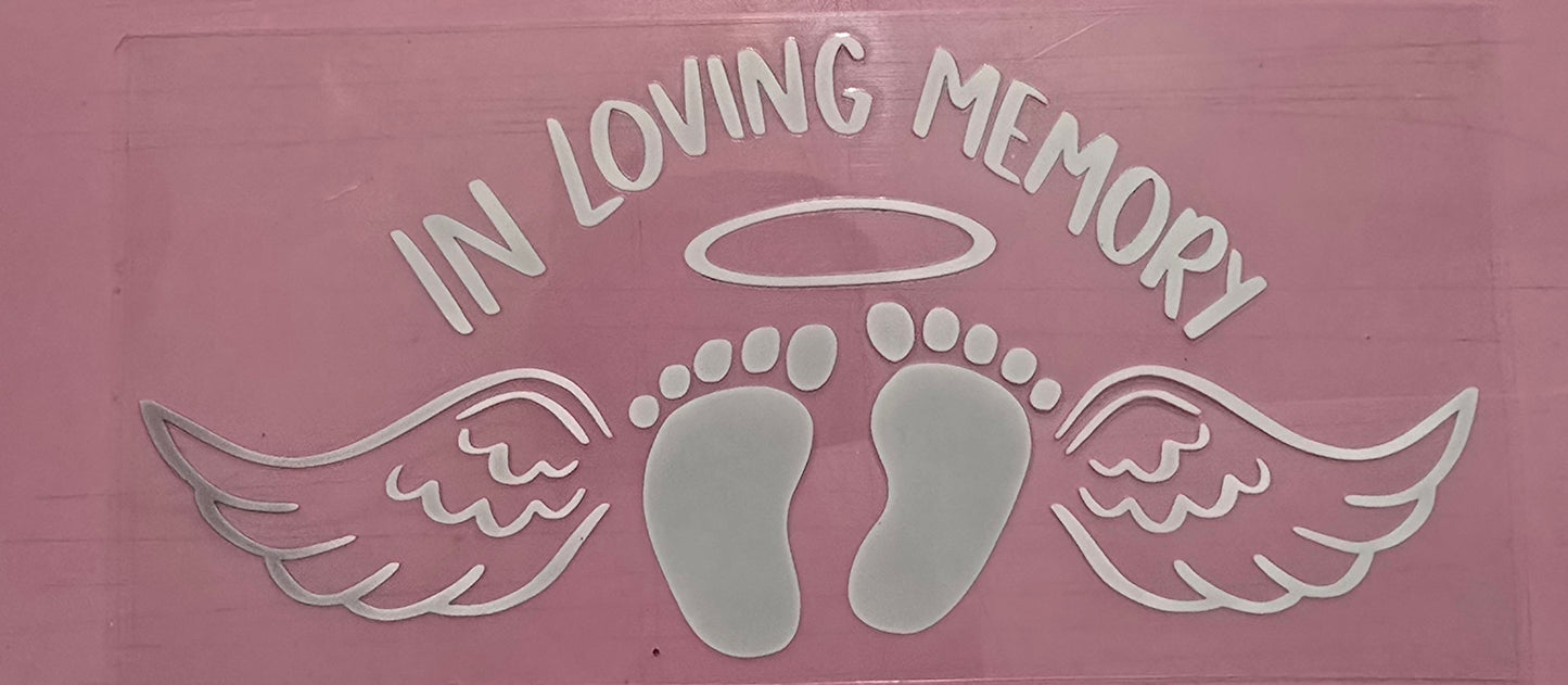 White In Loving Memory Of Wrap