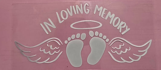 White In Loving Memory Of Wrap