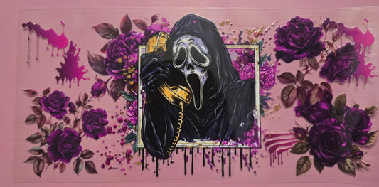 Ghost Face Flower Paint Wrap