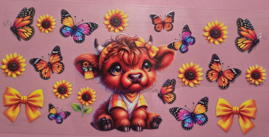 Yellow Baby Highland Butterfly Wrap