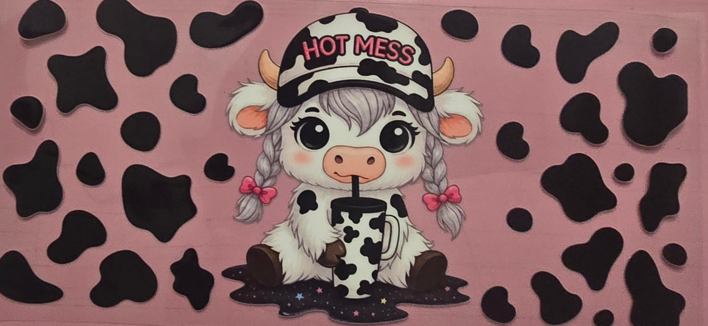 Black Hot Mess Baby Highland Wrap