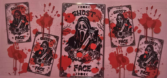 Ghost Face Hand Print Wrap