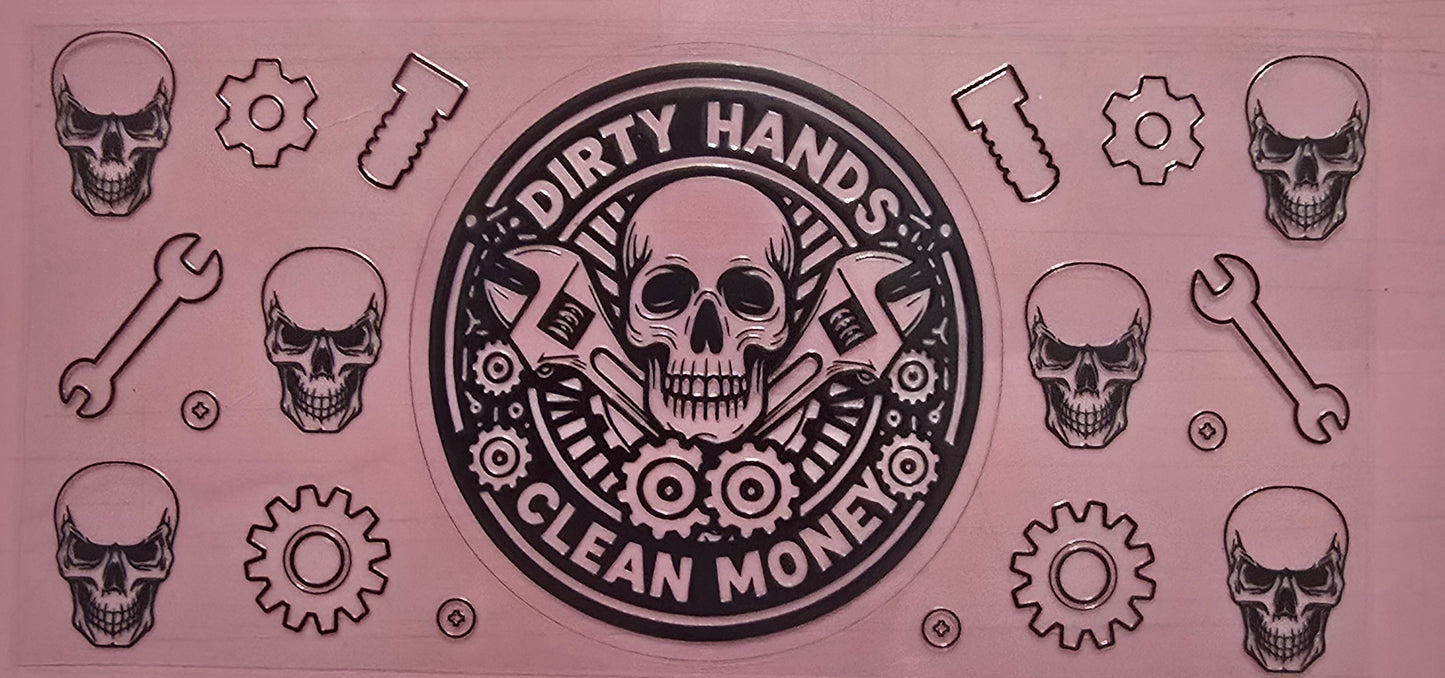 Dirty Hands Clean Money Wrap