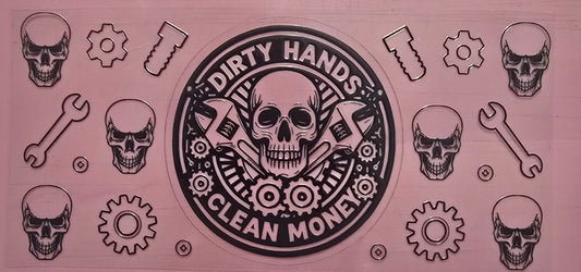 Dirty Hands Clean Money Wrap