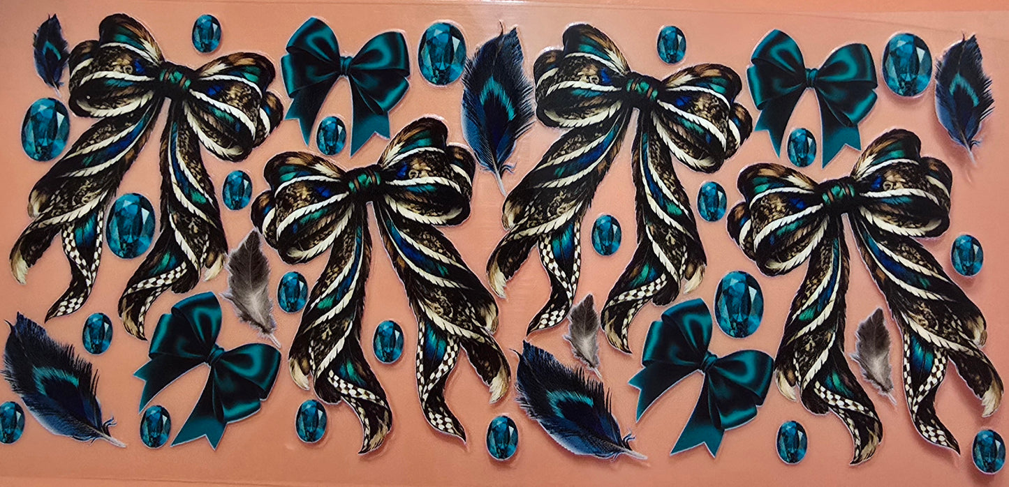 Feather Bows Cup Wrap