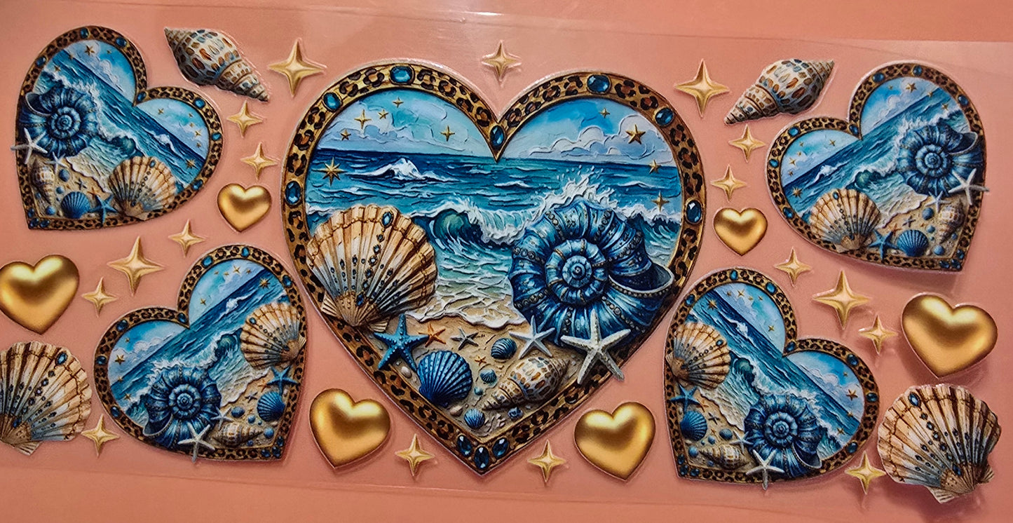 Heart Beach Cup Wrap
