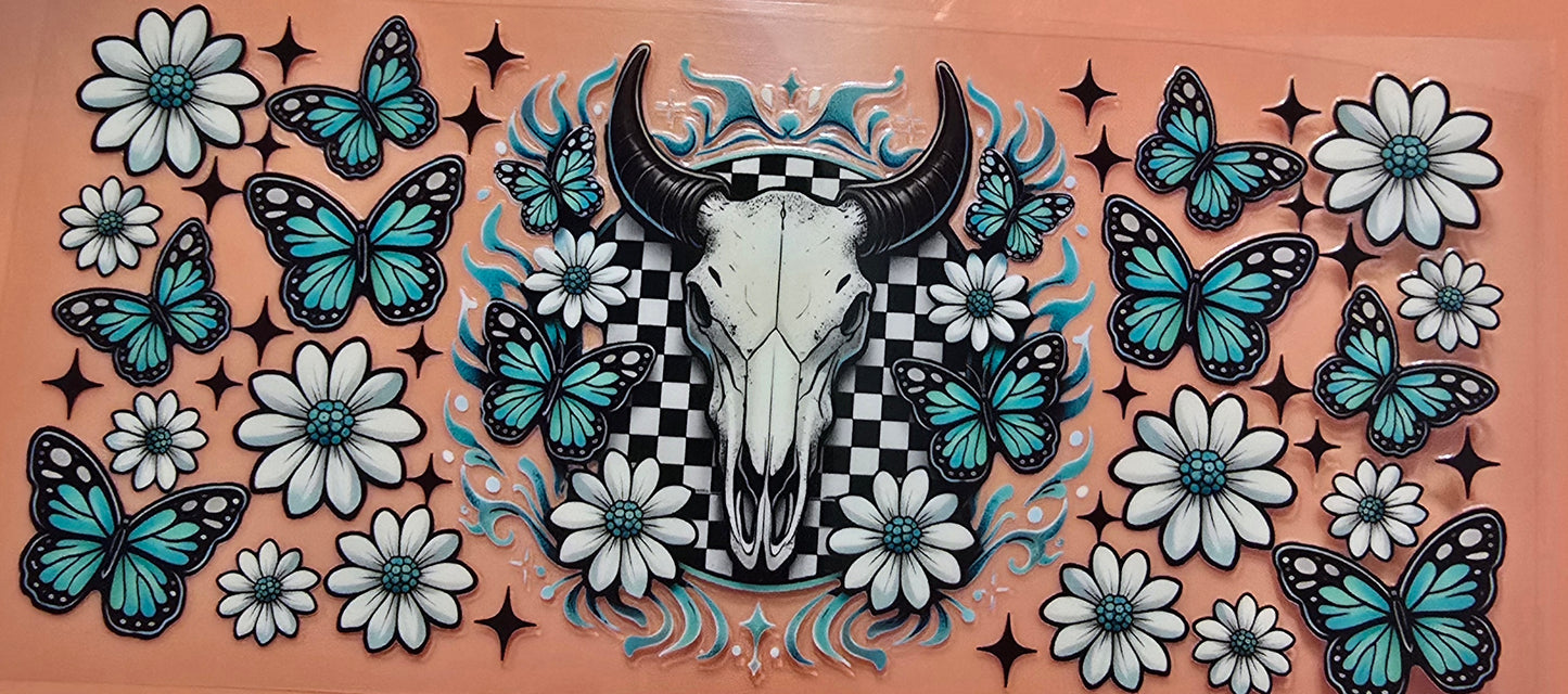 Western Skull Cup Wrap