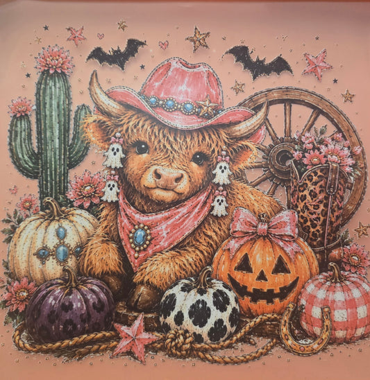 Fall Baby Highland Shirt Transfer