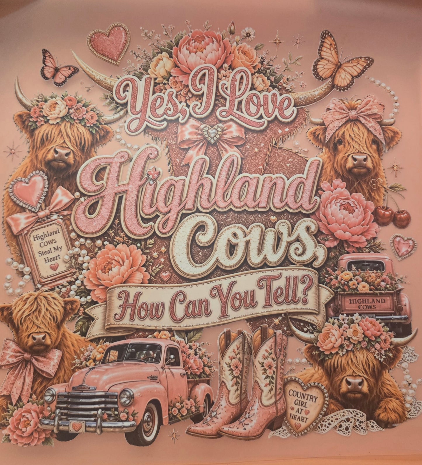 Highland Cow Shirt Transfer
