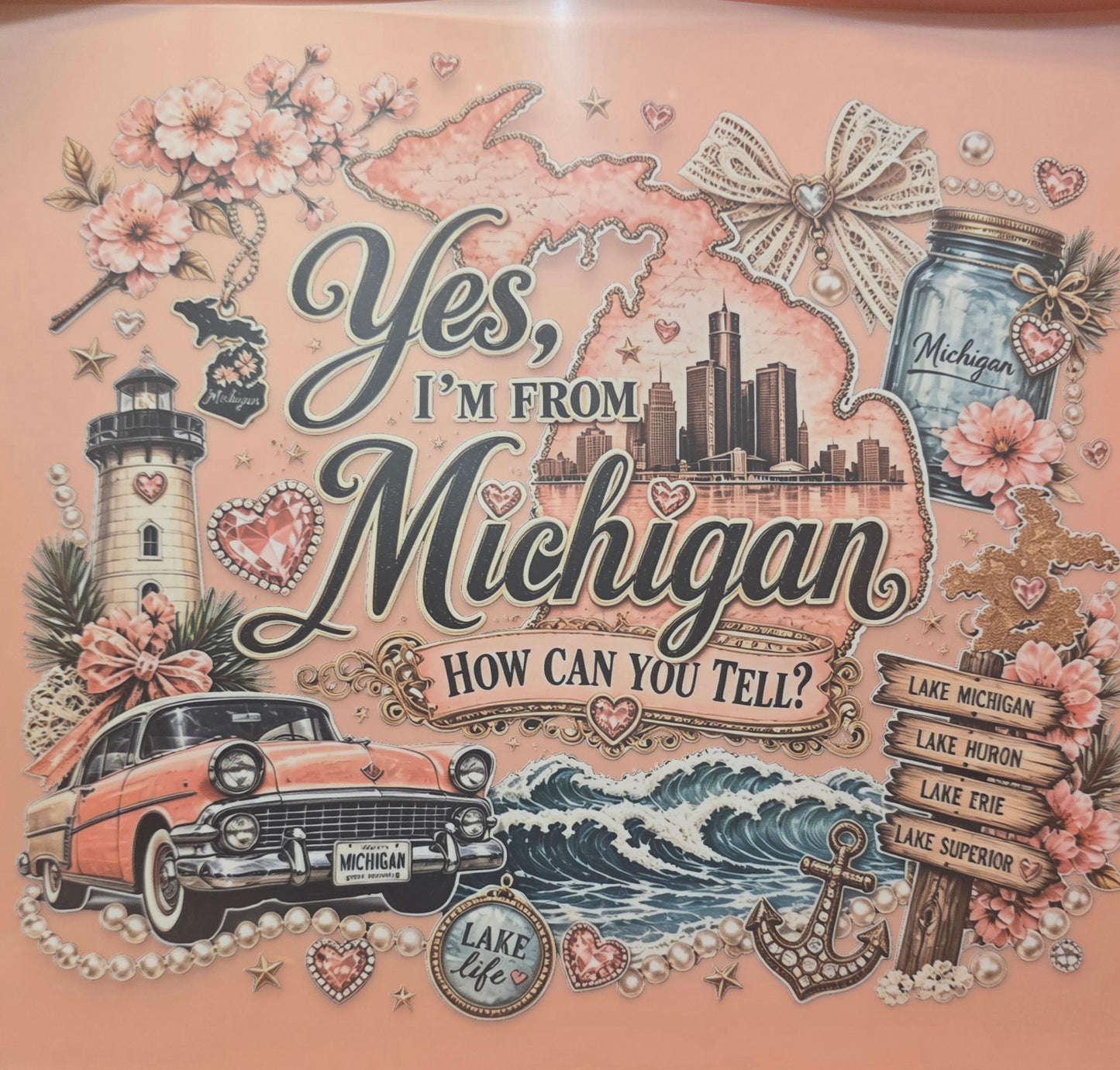 Yes I'M From Michigan Shirt Transfer