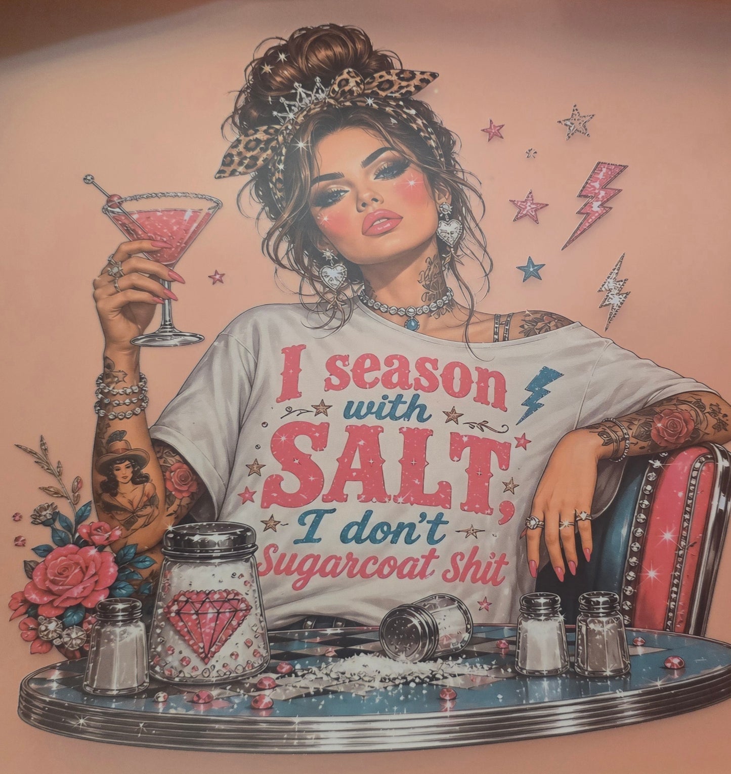 I season with salt shirt transfer