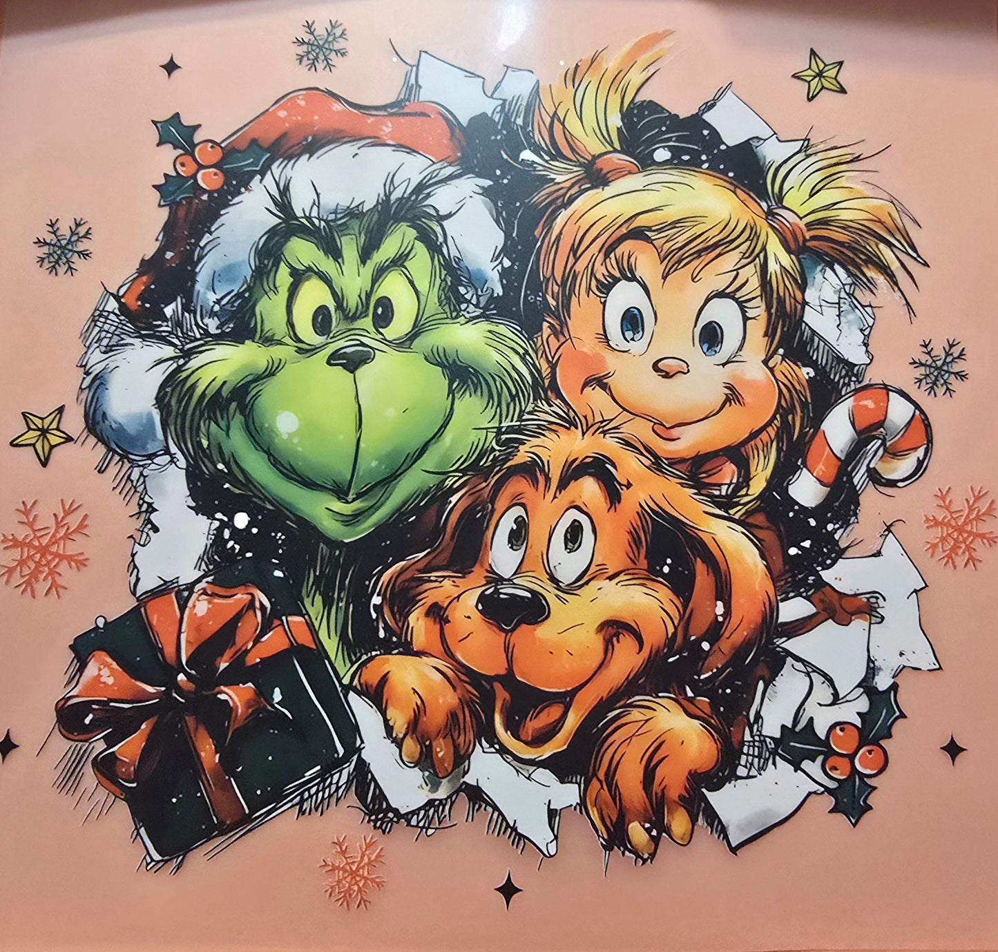 Grinch Front Shirt Or Tote Bag Transfer