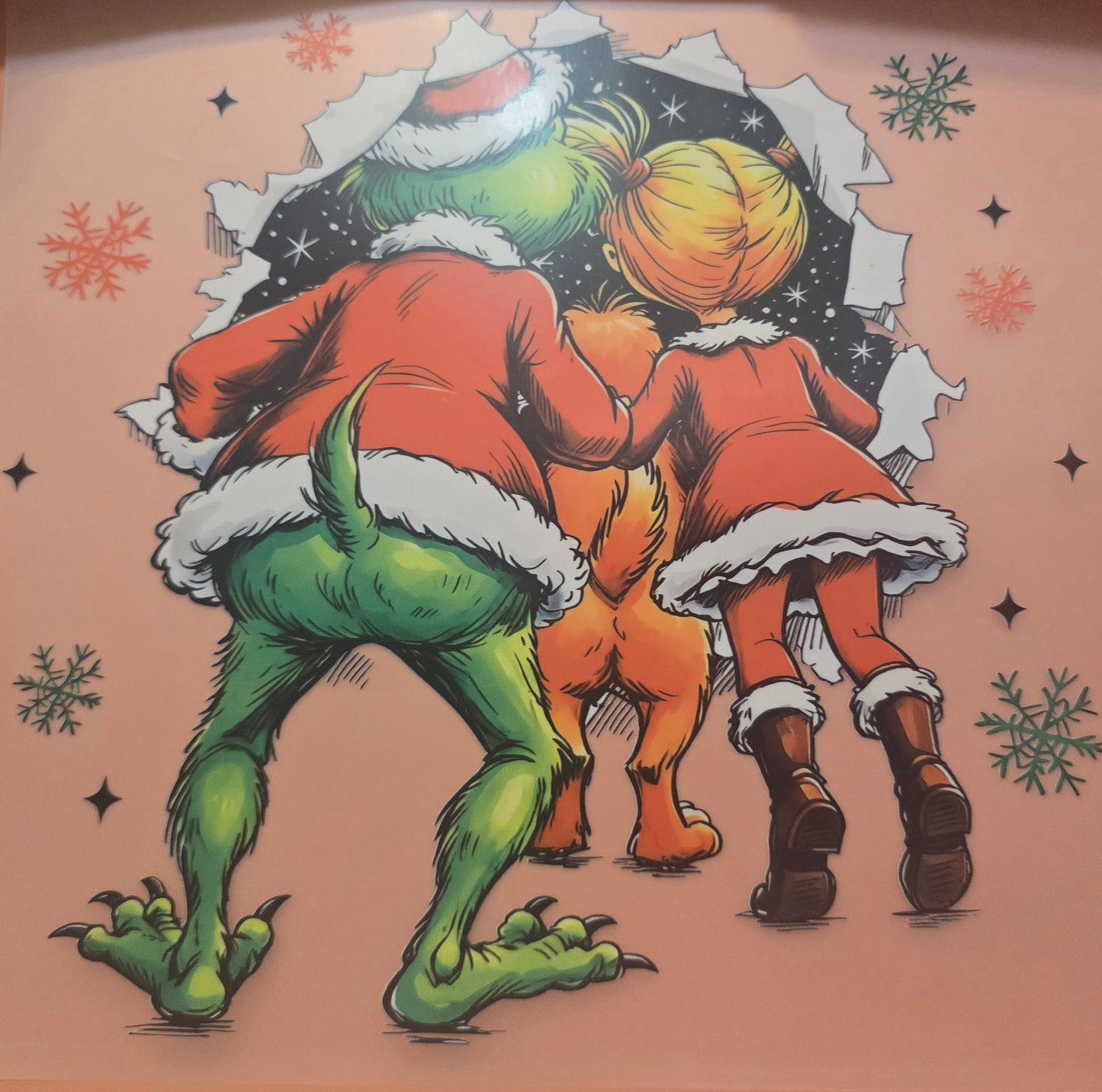Back Side Grinch Shirt Or Tote Transfer