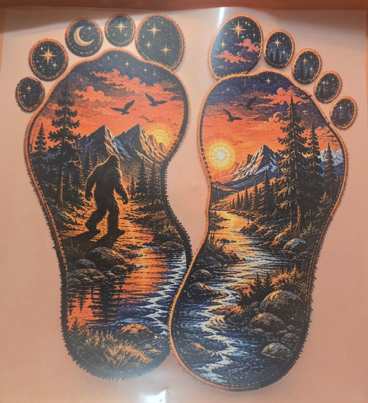 Big Foot Shirt Or Tote Bag Transfer