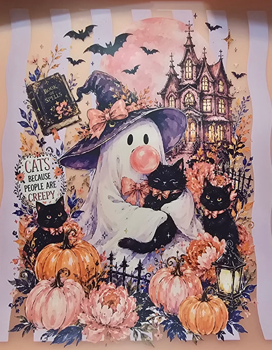 Ghost Shirt Or Tote Bag Transfer