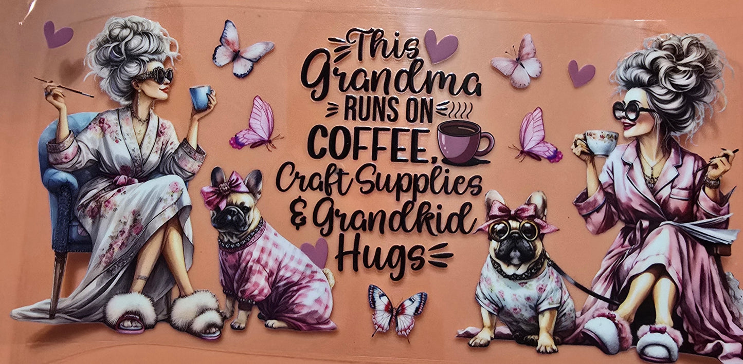 Grandma Coffee And Crafting Wrap