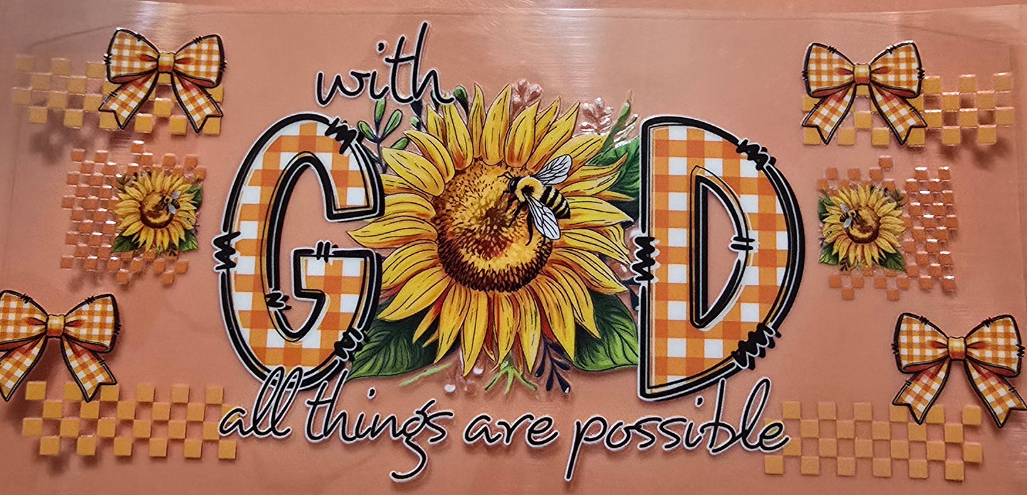 With God All Things Are Possible Wrap