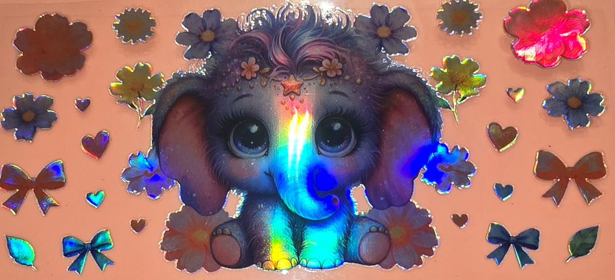 Holographic Baby Elephant Wrap