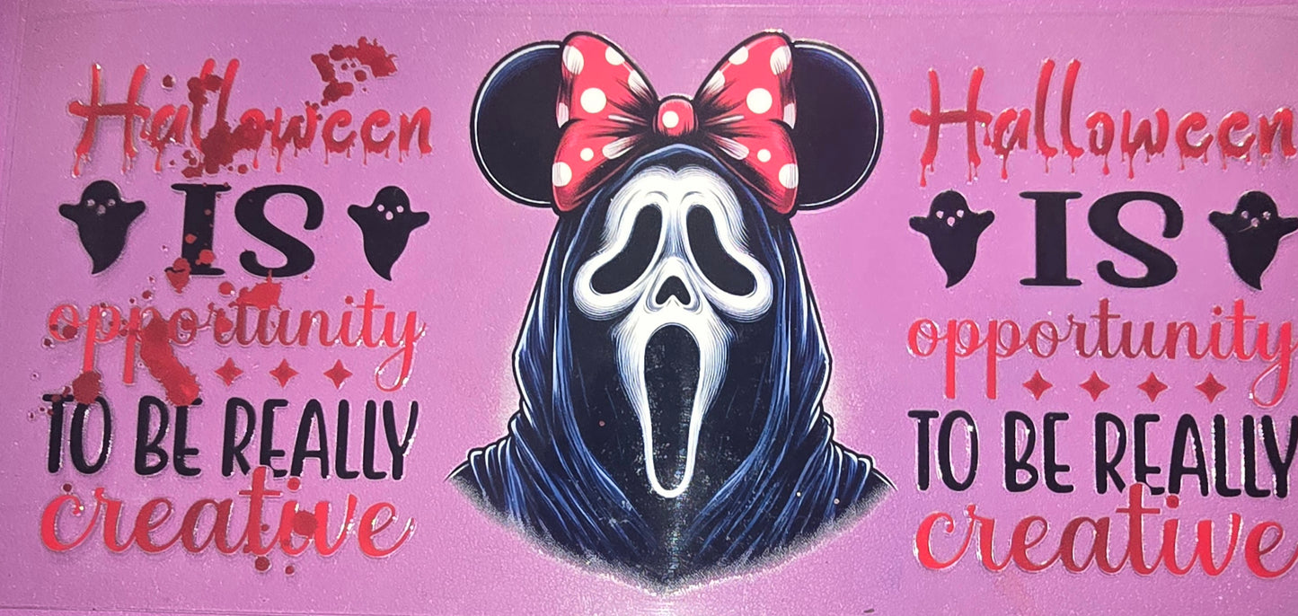 Ghost Face Mickey Halloween Wrap