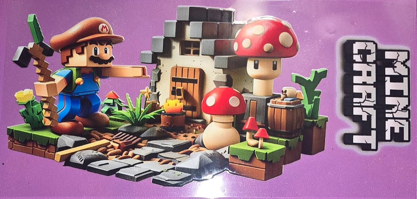 Mine Craft Mario Wrap