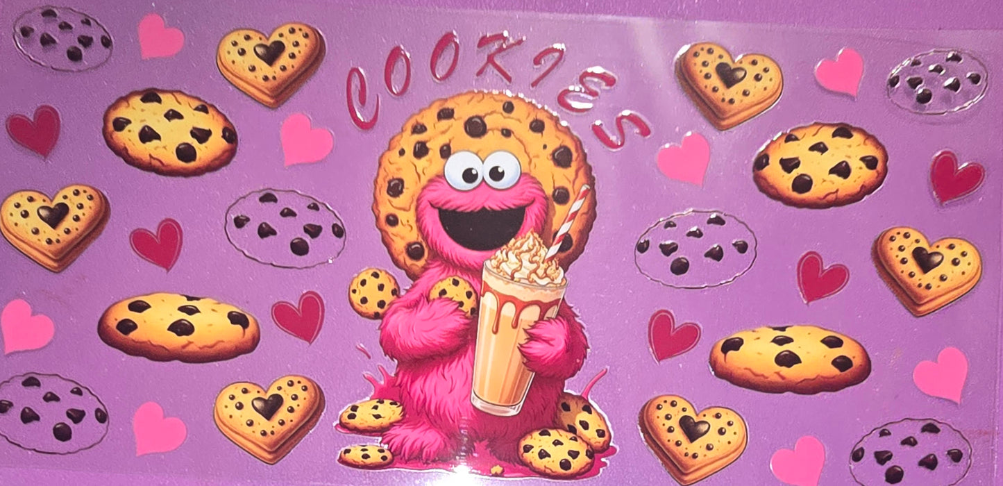 Pink Cookie Monster Wrap