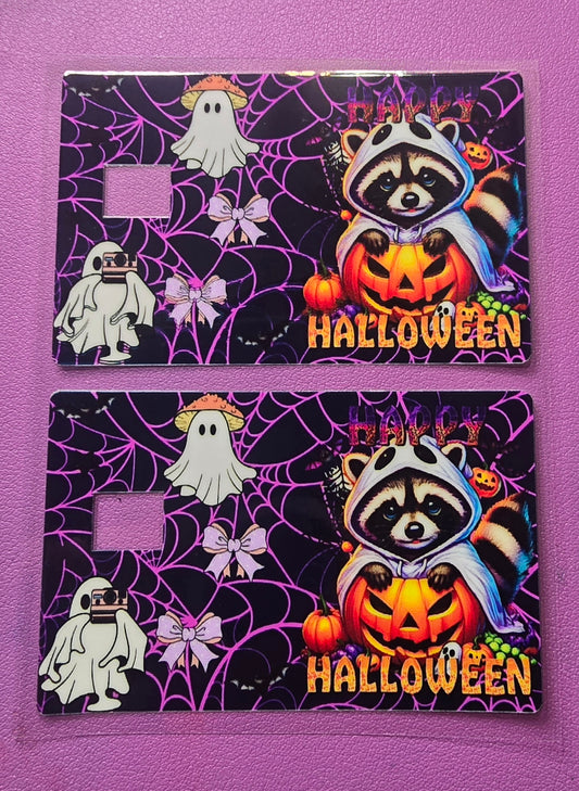 Racoon Halloween Credit Card Wrap