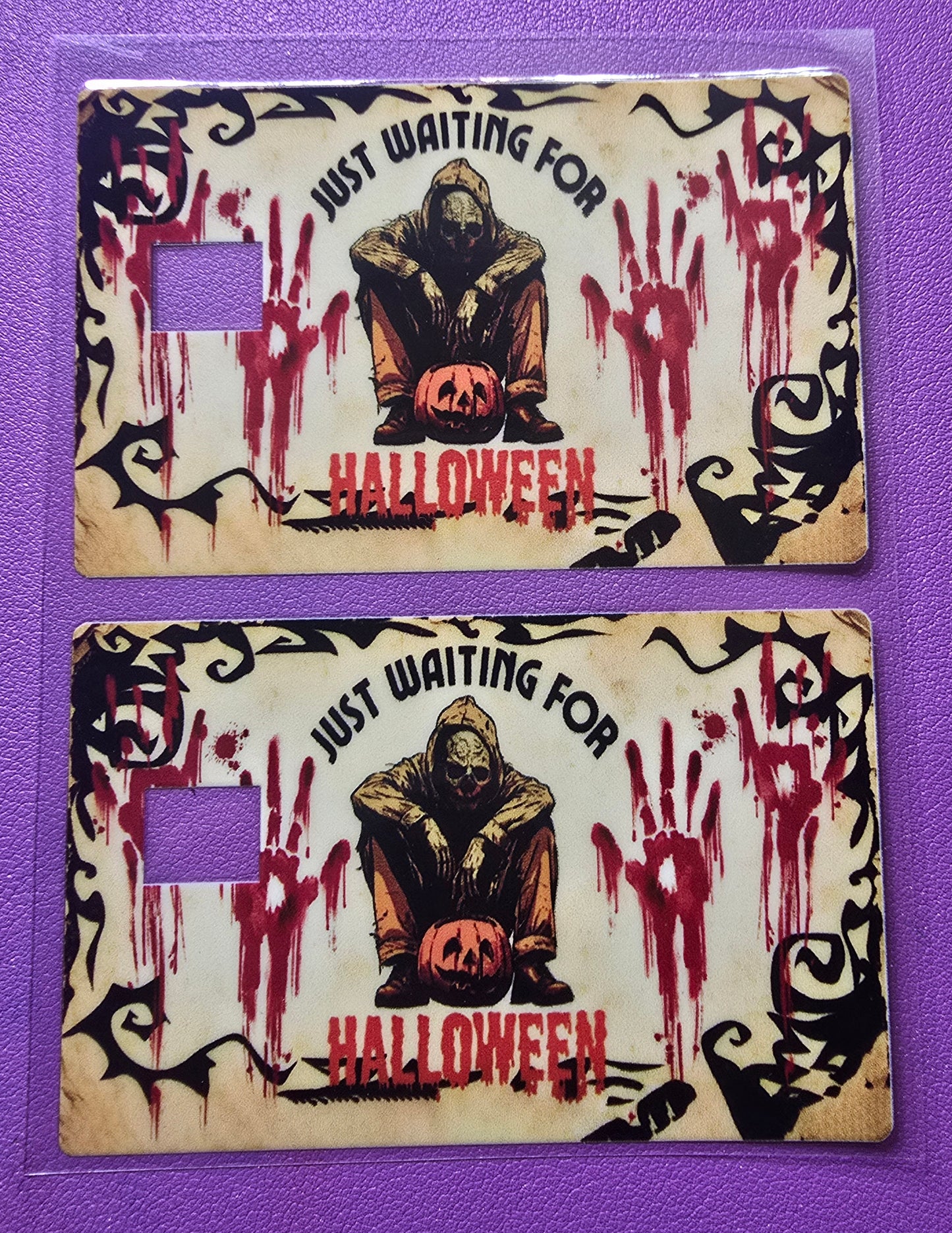 Just Waiting For Halloween Credit Card Wrap