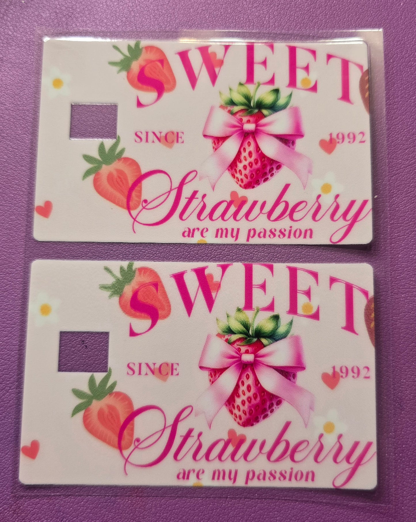 Sweet Strawberry Credit Card Wrap