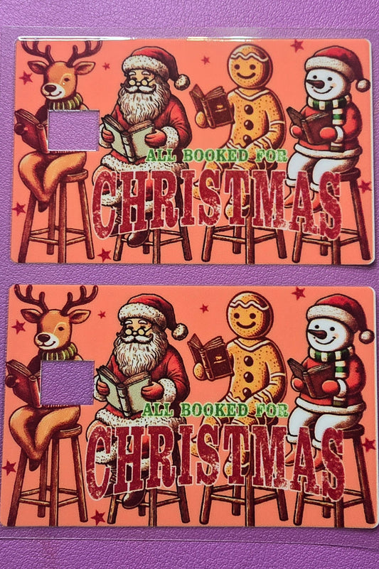 All Booked For Christmas Credit Card Wrap