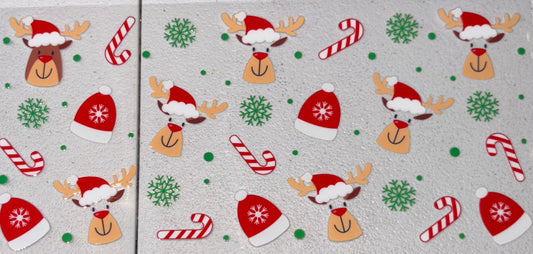 Santa hat candy cane wrap