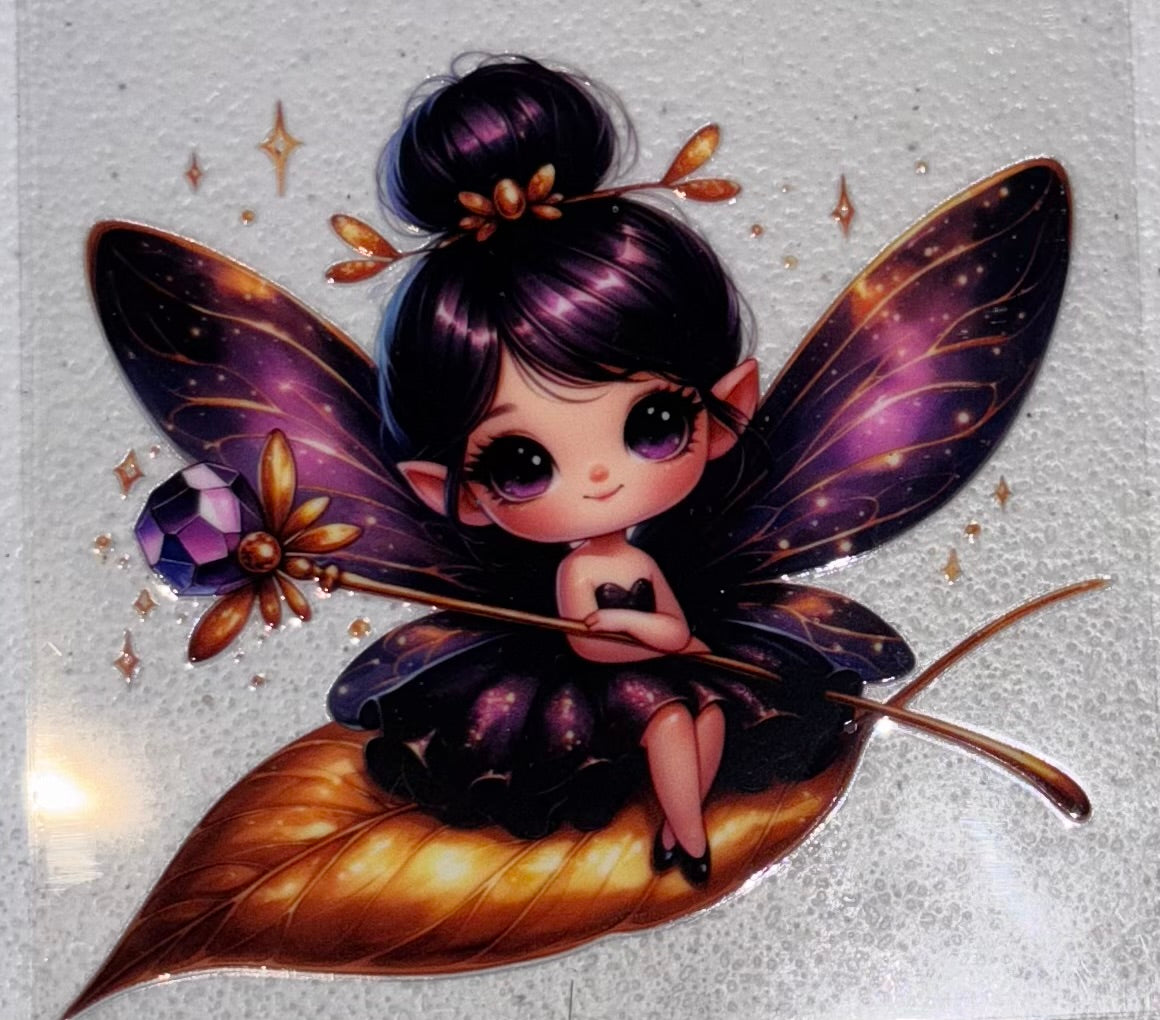 Purple leaf baby fairy wrap