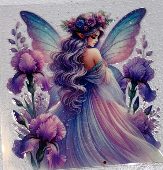 Purple blue butterfly fairy wrap