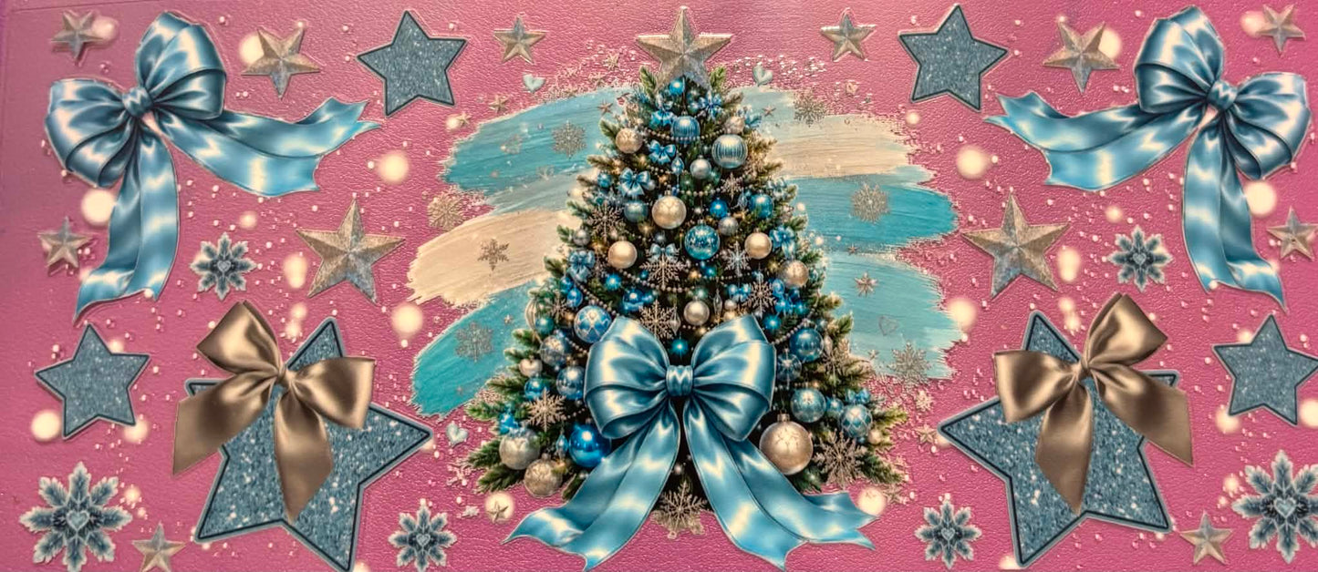 Blue Christmas Tree Wrap