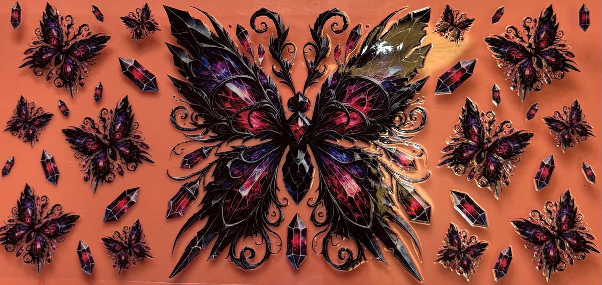 DARK RHINESTONE BUTTERFLY WRAP