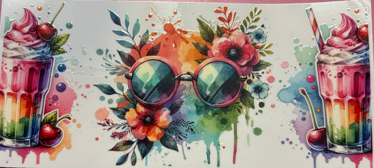 Summer paint glasses wrap