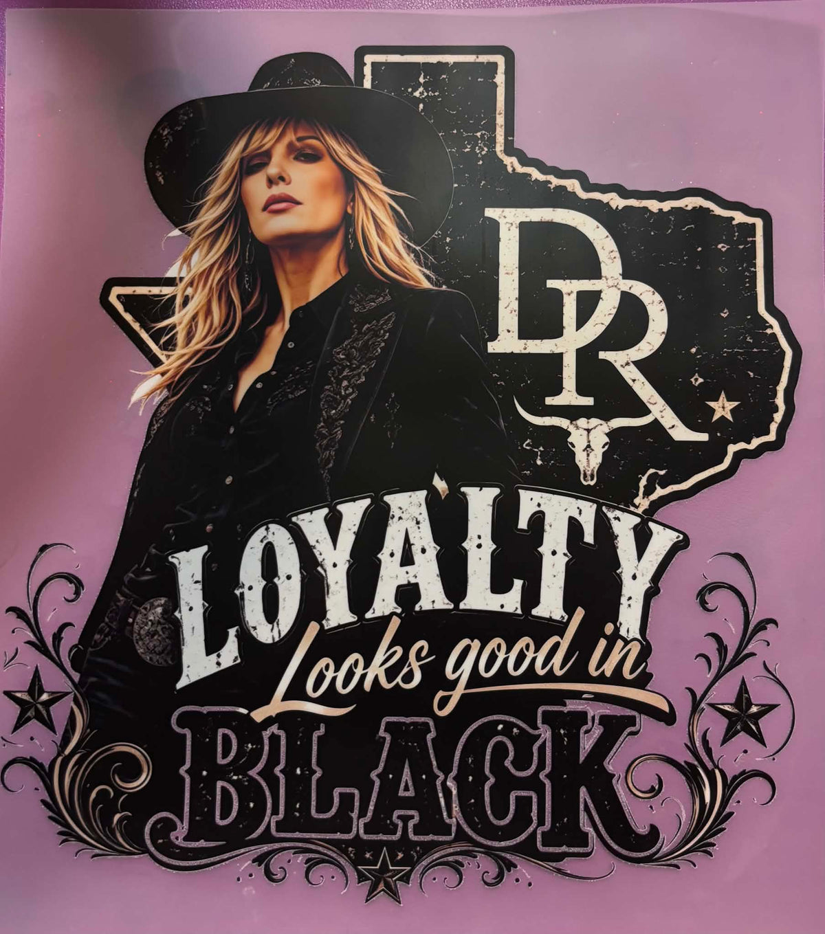 DR Loyalty Looks Good In Black Shirt Or Tote Transfer